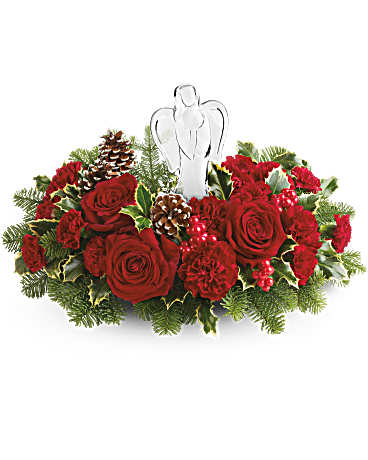 Teleflora's Evergreen Blooms Bouquet